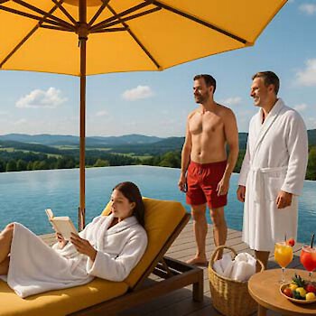 Hotel mit Pool im Bayerischen Wald (AI)